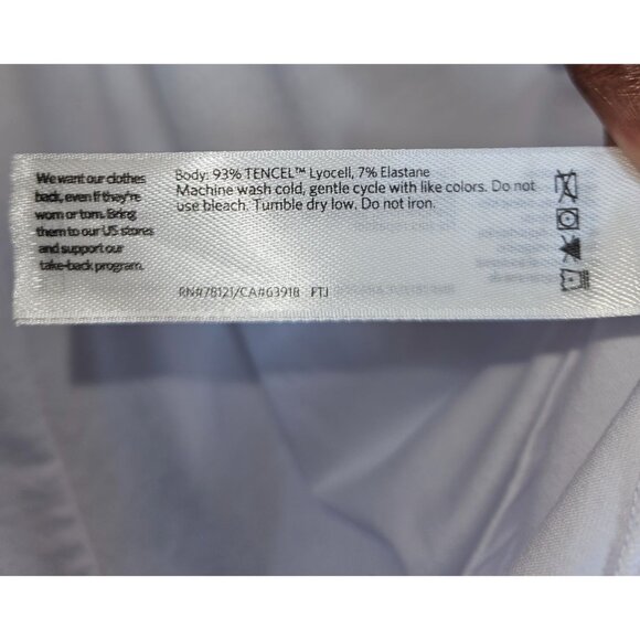 Eileen Fisher Crew Neck Long Shell Sleeveless Women Size XXS Tencel Elastane - Picture 6 of 6